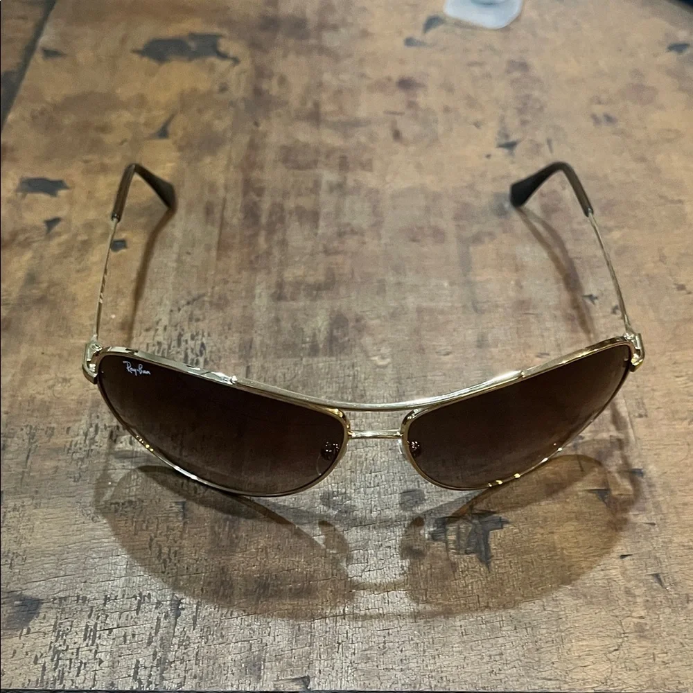 Ray-Ban Gold Frame Sunglasses